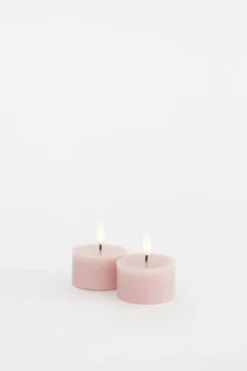 Sille Fyrfadslys 2 stk. sæt, Ø6xH3,4cm