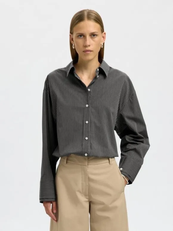SLFDAN LS OVERSIZED SHIRT EX
