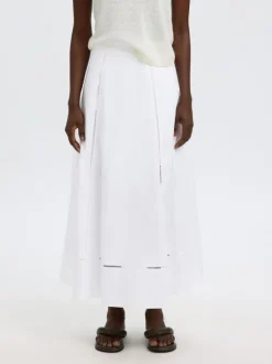 SLFDELIA ANKLE LADDER STITCH SKIRT