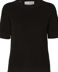 SLFELINNA NEW SS KNIT TOP NOOS