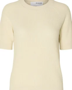SLFELINNA NEW SS KNIT TOP NOOS
