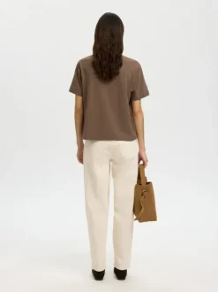 SLFESSENTIAL SS BOXY TEE NOOS
