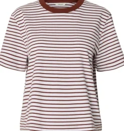 SLFESSENTIAL SS STRIPED BOXY TEE NO