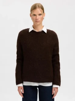 SLFGABRIELLA LS KNIT NEW O-NECK NOO