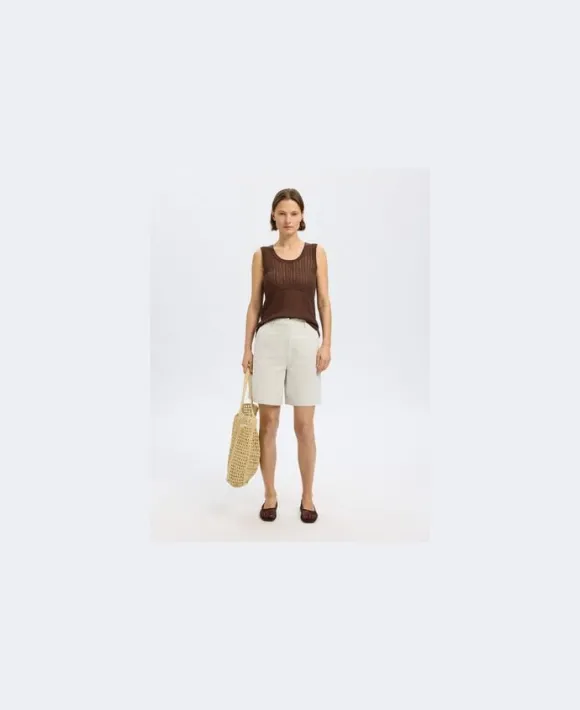 SLFHENNAH SL KNIT STRUCTURE TOP
