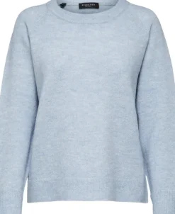 SLFLULU LS ALPACA BLEND KNIT O-NECK B NOOS