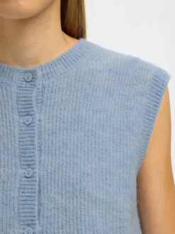 SLFLULU SL BUTTON O-NECK VEST NOOS