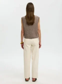 SLFLULU SL BUTTON O-NECK VEST NOOS