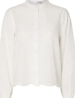SLFTATIANA L/S EMBR SHIRT NOOS
