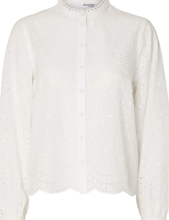 SLFTATIANA L/S EMBR SHIRT NOOS