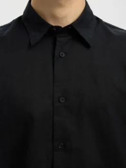 SLHREGCLAY LINENBLEND SS SHIRT CLA