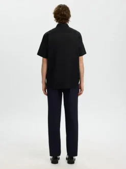 SLHREGCLAY LINENBLEND SS SHIRT CLA