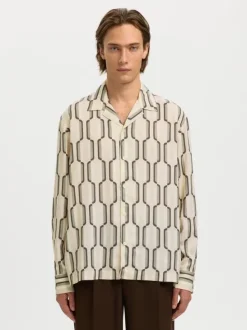 SLHRLXAXEL AOP LS SHIRT