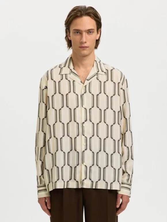 SLHRLXAXEL AOP LS SHIRT