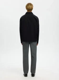 SLHRLXDAVID MIX ZIP OVERSHIRT