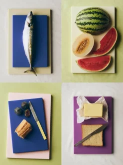Slice Chopping Board-Medium-Cobalt