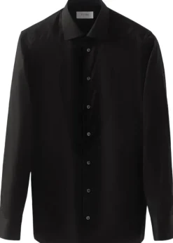 Slim Fit Black Signature Twill Shirt