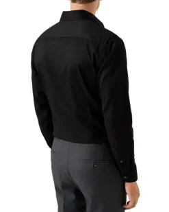 Slim Fit Black Signature Twill Shirt