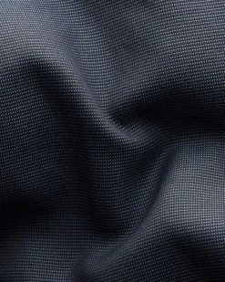 Slim Fit Navy Blue Semi Solid Signature Dobby Shirt