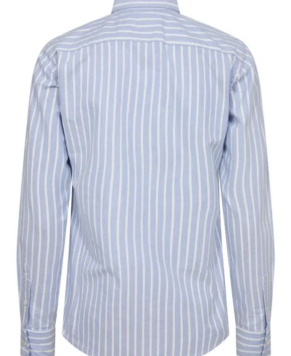 Slim Fit Striped Oxford Shirt