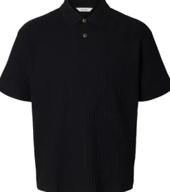 SLMRELAXSIMON RIBBED SS POLO