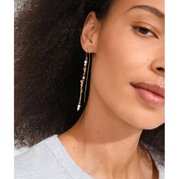 SLOAN chain earrings gold-plated