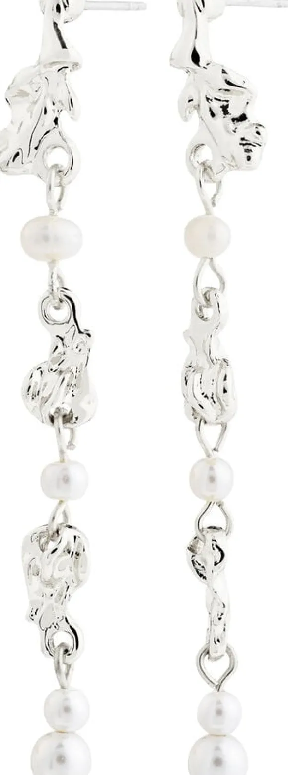 SLOAN pearl earrings silver-plated