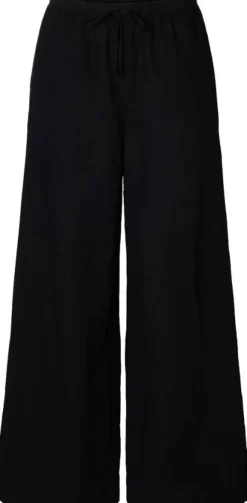 SLWLUISA MW WIDE LINEN BLEND PANT N