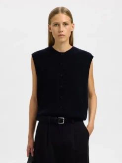 SLWLULU SL BUTTON O-NECK VEST NOOS