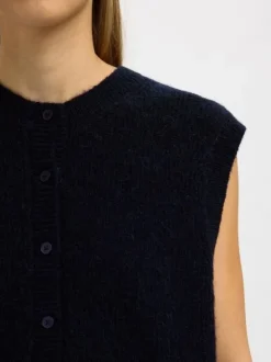 SLWLULU SL BUTTON O-NECK VEST NOOS