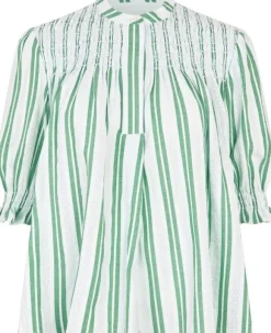 2367 Smocked Cotton, Smocked Gathered Top