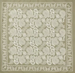 Soft Cotton Paisley Scarf Solid