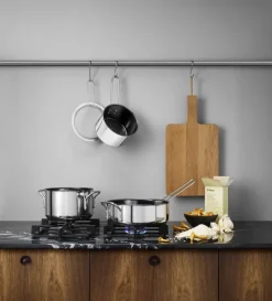 Stainless Steel Kasserolle 1,8 l keramisk Slip-Let® belægning