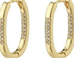 STAR recycled hoops, guldbelagt Twi