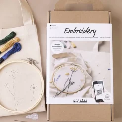 Start DIY Kit Broderi, Blomster