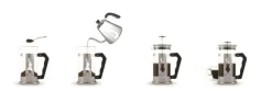 Stemplekande Preziosa, 3 kop Stål Bialetti