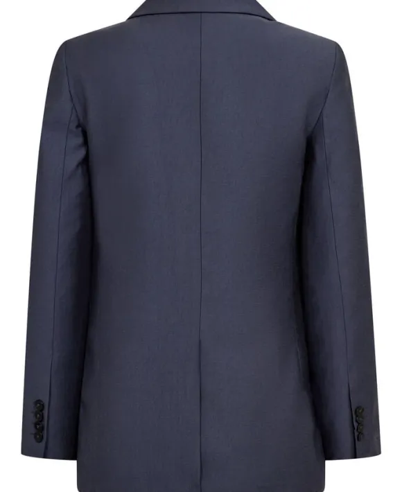 Straight-fit lyocell suit jacket
