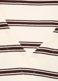 Striped cotton-blend sweatshirt