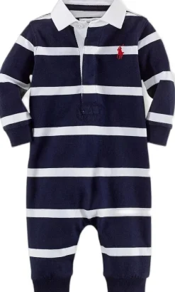 Striped Cotton Jersey Rugby Coverall