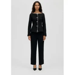 2360 Structured Crepe, Straight Tailored Ankle Pants
