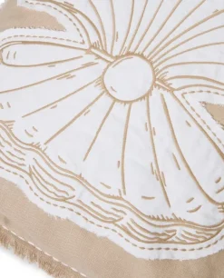 Summer Embroidered Patch Linen/Cotton Pillow Cover