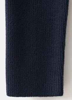 Sweater with asymmetrical roll neck