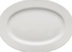 Swedish Grace Fat oval 32 cm Snö