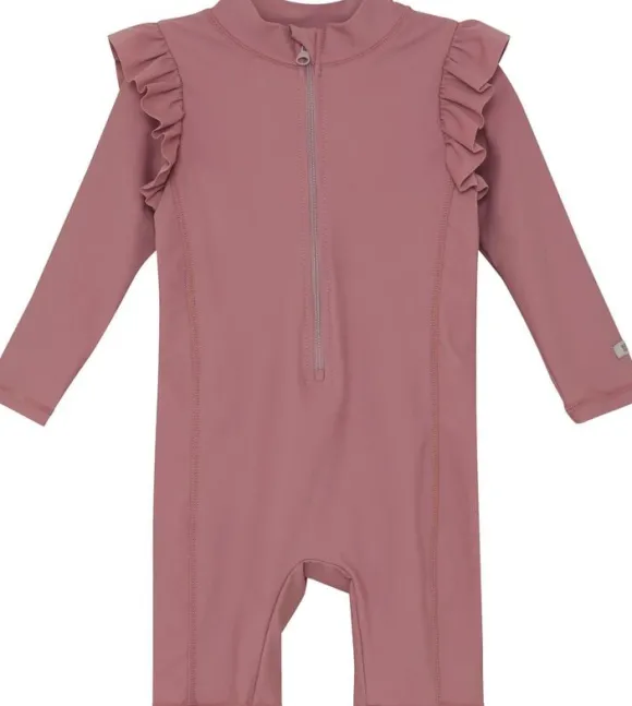 Swim Suit LS Solid - UPF 40