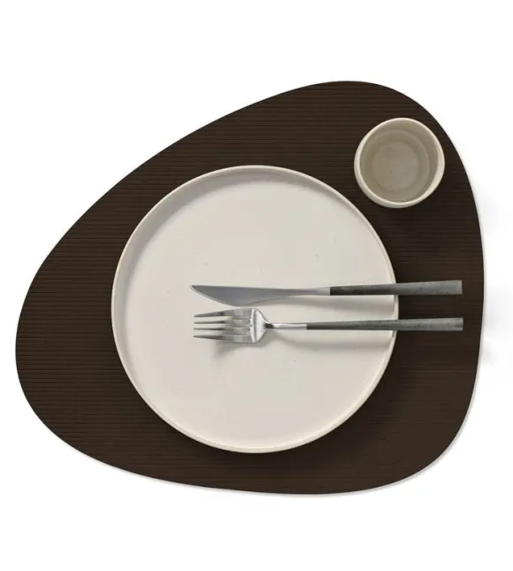 Table Mat Curve L Corduroy Hazel