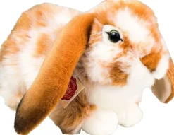 Teddy Hermann - Liggende kanin brun-hvid 30 cm