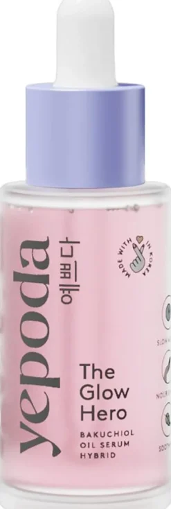 The Glow Hero - Hybridverkande oljeserum med bakuchiol