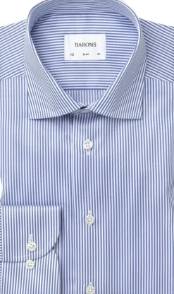 The Lawyer 4. 0 | Mid blue stripe | Slim fit