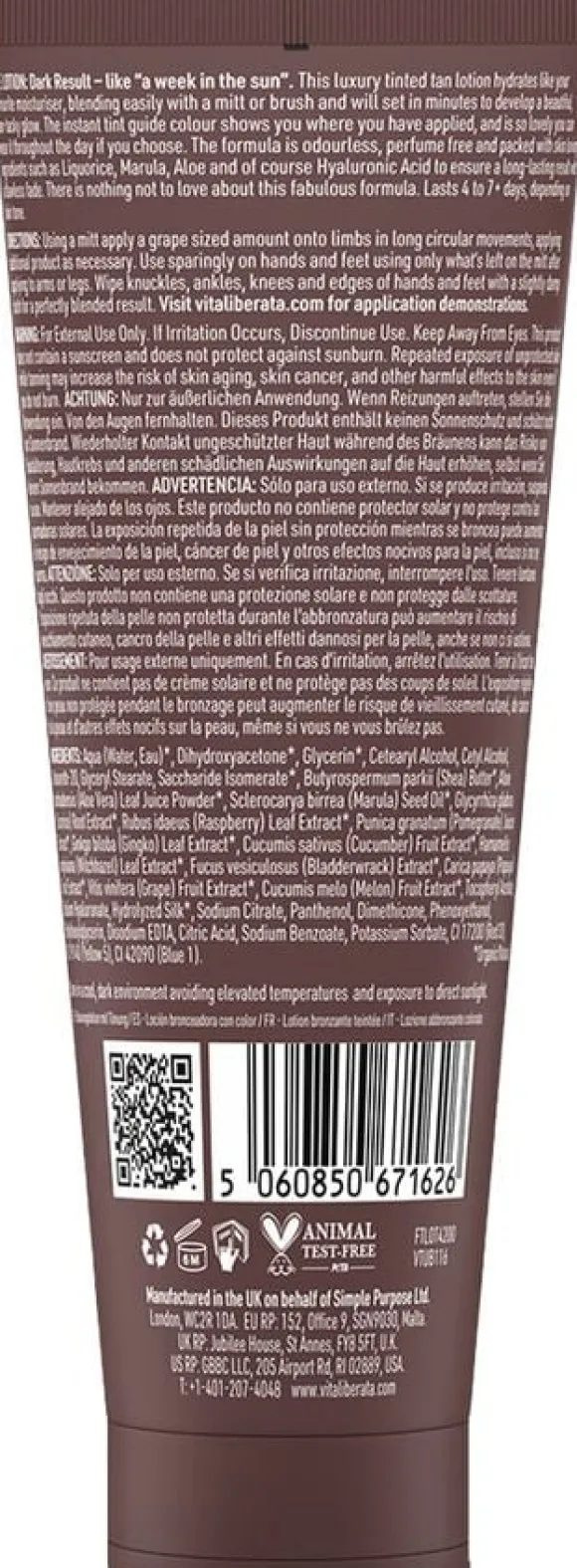Tinted Tanning Lotion - Dark