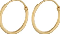 Tiny Plain Hoops 13mm